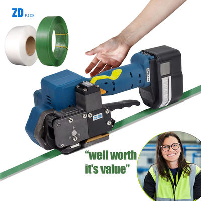 Buy Electric Strapping Tool Handheld Strapping Machine for PP/PET Belt Welding Strapping Tool with 650-3000N Adjustable Tension online manufacture