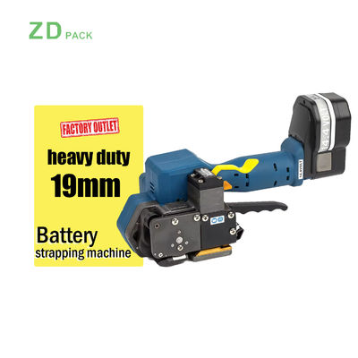 Buy PET PP Electric Strapping Tools Light Weight High Capacity Lithium 27000MAH Battery Powered Strapping Machine online manufacture