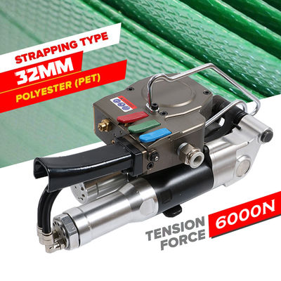 Handheld 32MM Strap Plastic Pneumatic Strapping Machines Sealing Cutting Pneumatic Strapping Machine